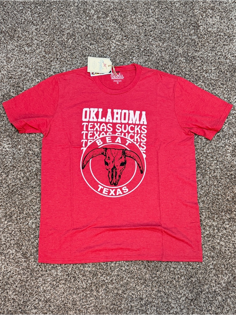 NWT — Opolis OU Beat Texas T-shirt — XXL